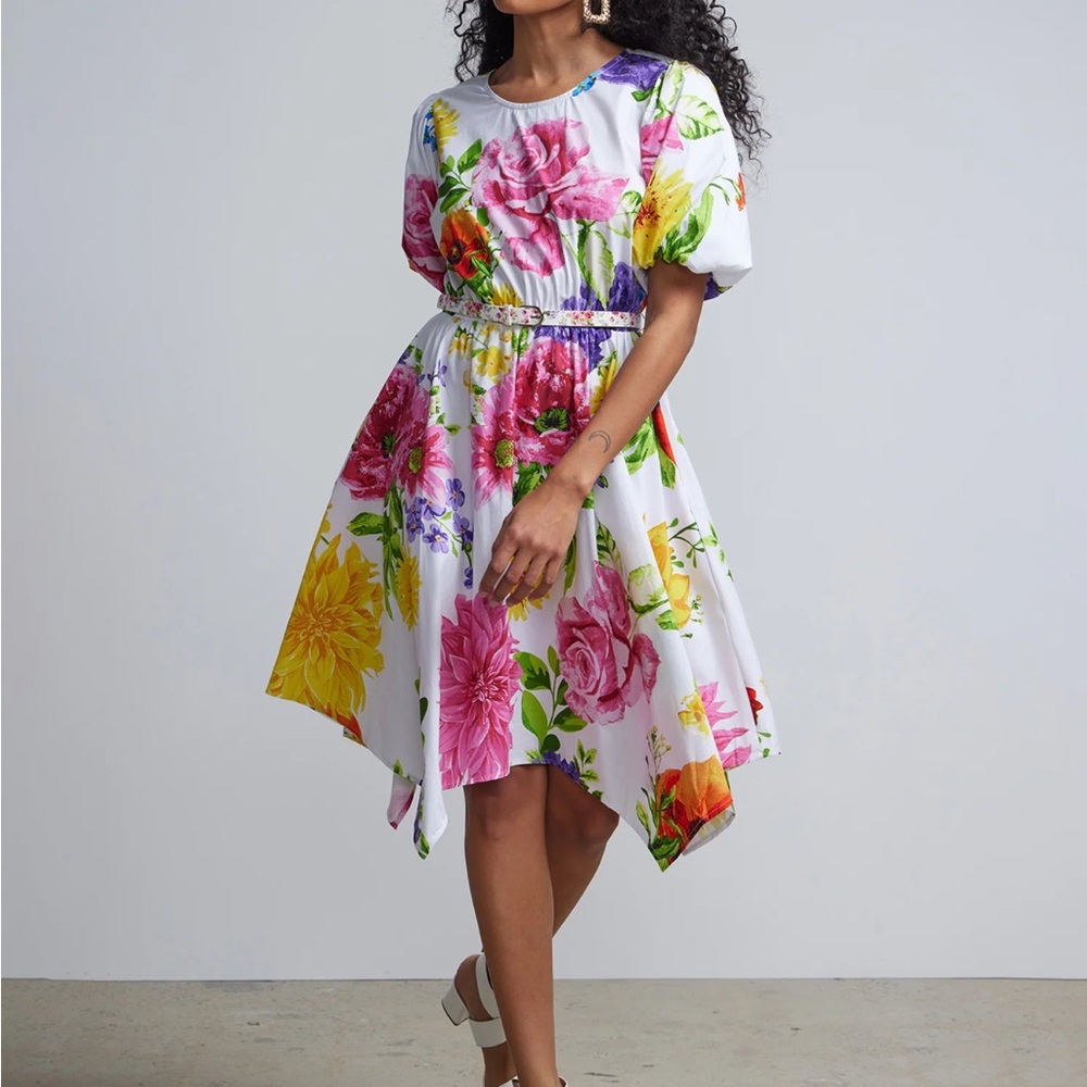 Floral Print Dress - Multicolor